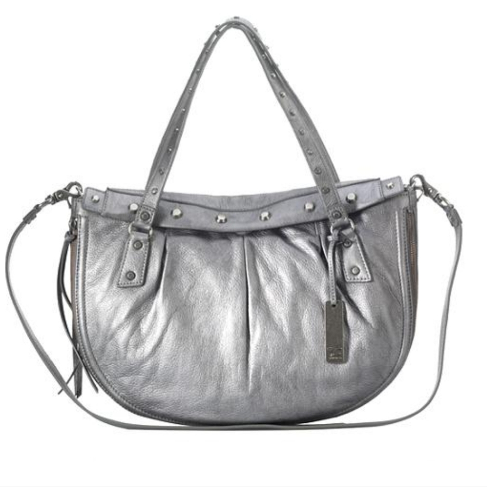 Botkier 'Sophia' Large Silver Satchel Handbag